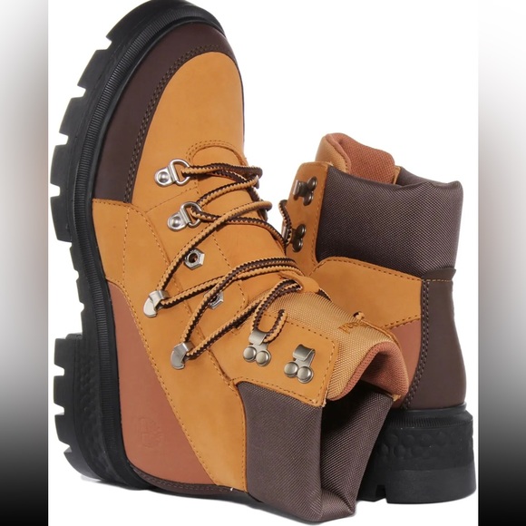 Timberland Cortina Valley Lace Up Hiking Boots Wheat A5VB4 Wmns 8.5 MSRP $170 - Picture 7 of 9